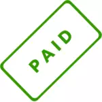 Bezahlte Business Stamp Vektor