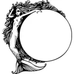 Mořská panna s kruhem
