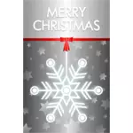 Illustration vectorielle de carte joyeux Noël thème gris