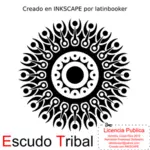 Image vectorielle bouclier tribal