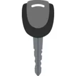 Immagine vettoriale nero e grigio della chiave porta auto