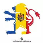 Moldavien flagga crest