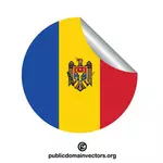 Moldovas flagg inne klistremerke