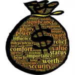 Money typography vector image