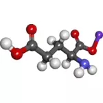 Chemische Molekül 3D-Grafik
