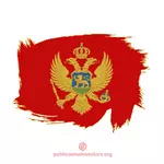Bandeira pintada de Montenegro