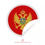 Наклейка с флаг Черногории