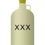 Vector clip-art de um jarro com água tóxica no interior.