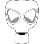 Immagine vettoriale maschera antigas