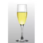 Illustration vectorielle de verre de champagne