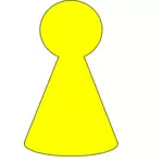 Yellow chess piece