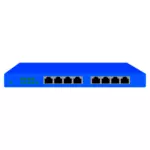 ProSafe 8-Port 10/100 draadloze router vector illustraties