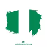 Pintado a bandeira da Nigéria