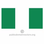 Bandiera nigeriana vettoriale