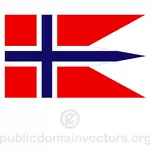 Flaga wektor stanu norweski