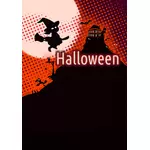 Halloween poster met achtergrond