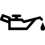Vektor-Illustration des Öls kann Symbol