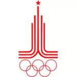 Jeux olympiques 1980 vector image