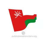 Bandiera dell'Oman vettoriale