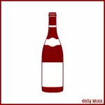 Bottiglia di rosso di vino immagine
