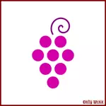 Winogrona różowy obraz