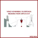 Lateinische Zitat auf Wein