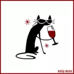 Cat drinking image