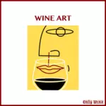 Desen artistic vin