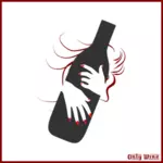 Imagem do logotipo de garrafa de vinho