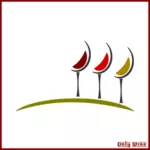 Copas de vino icono