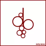 Imagen de icono rojo vino