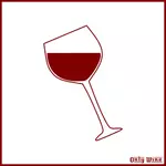 Immagine di vetro del vino rosso
