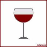 Copa de vino gris ilustración