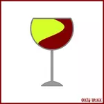 彩色的葡萄酒杯
