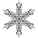 Snowflake silhouette
