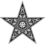 Desenho de estrela ornamental