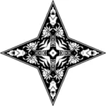 Symmetrische ornamentale Stern