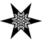 Vijf-aanwijzer ster silhouet