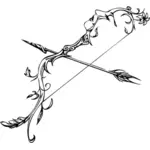 Flèche et arc ornemental