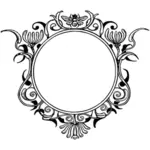 Sierlijke frame in zwart-wit