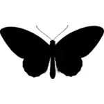 Silueta de mariposa de alas