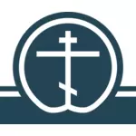 Image vectorielle du symbole de la religion orthodoxe