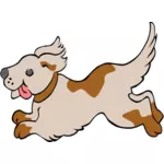 Running dog vector illustraties