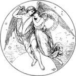 Ilustração de Eros e Psique