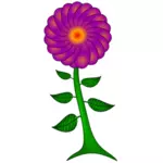 Fioletowy kwiat paisley