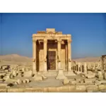 Templo de Baalshamin Palmyra en Siria vector de imagen