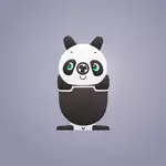 Sacapuntas de lápiz de Panda