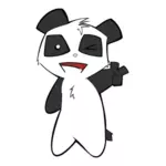 Мультфильм панда векторное изображение