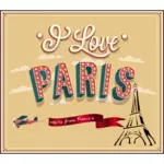 Paris travel plakat