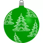 Green Christmas ball